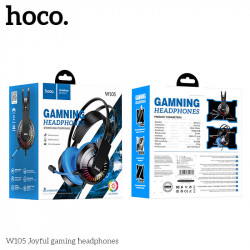 Навушники HOCO LED Joyful Gaming Headphones W105 |HD Mic|