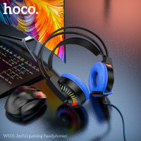 Навушники HOCO LED Joyful Gaming Headphones W105 |HD Mic|