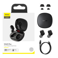 Навушники Bluetooth BASEUS Encok True Wireless Earphones WM01 Plus (NGWM01P-04)
