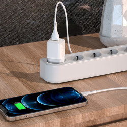 Адаптер мережевий Hoco Briar dual port charger N8 |2USB, 2.4A| (Safety Certified)
