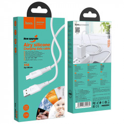 Кабель Hoco Micro USB Airy silicone charging data cable X58 |1m, 2.4A|