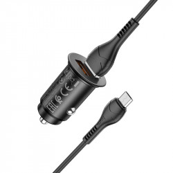 Адаптер автомобільний Hoco Micro USB Cable Developer dual port Car charger set NZ1 |2USB, 3A, 36W, QC|
