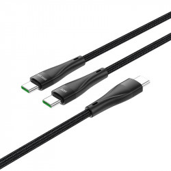 Кабель Hoco Combo Type-C to Type-C / Type-C Super U102 |1.5m, 3A,100W|