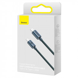 Кабель Baseus Type-C to Type-C Crystal Shine Series Fast Charging Data Cable |1.2m, 100W|