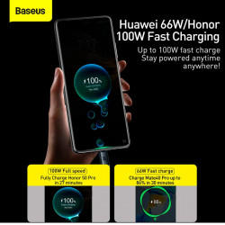 Кабель Baseus Type-C Crystal Shine Series Fast Charging Data Cable |1.2m, 100W|