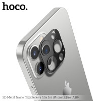 Захисне скло HOCO 3D Metal frame flexible Lens film дпя камери iPhone 12 Pro (A18)