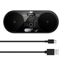 Зарядка Qi Baseus Digital LED Display 2in1 Wireless Charger Universal version |20W|