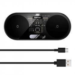 Зарядка Qi Baseus Digital LED Display 2in1 Wireless Charger Universal version |20W|