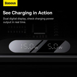 Зарядка Qi Baseus Digital LED Display 2in1 Wireless Charger Universal version |20W|