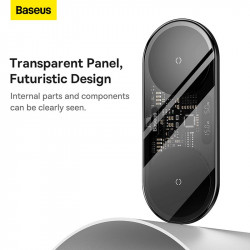 Зарядка Qi Baseus Digital LED Display 2in1 Wireless Charger Universal version |20W|
