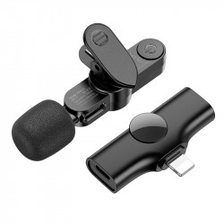 Мікрофон Borofone Lightning Trophy Lavalier wireless digital microphone BFK12 |2.4G, 6h|