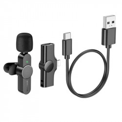 Мікрофон Borofone Lightning Trophy Lavalier wireless digital microphone BFK12 |2.4G, 6h|