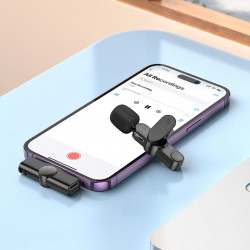 Мікрофон Borofone Lightning Trophy Lavalier wireless digital microphone BFK12 |2.4G, 6h|