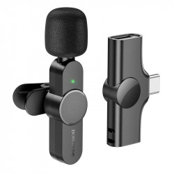 Мікрофон Borofone Type-C Trophy Lavalier wireless digital microphone BFK12 |2.4G, 6h|