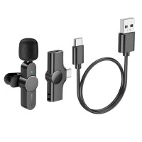 Мікрофон Borofone Type-C Trophy Lavalier wireless digital microphone BFK12 |2.4G, 6h|