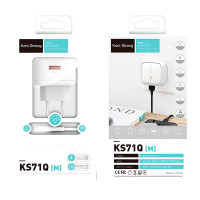 Адаптер мережевий Koni Strong Micro USB cable KS71Q (M) |1USB, 3A, QC|