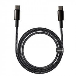 Кабель BASEUS Type-C to Type-C Tungsten Gold Fast Charging |2m, 100W, 5A| (CATWJ-A01)