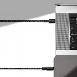 Кабель BASEUS Type-C to Type-C Tungsten Gold Fast Charging |2m, 100W, 5A| (CATWJ-A01)