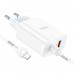 Адаптер мережевий Hoco Type-C to Lightning charger set C97A |1USB/1Type-C, 20W/3A, QC/PD|