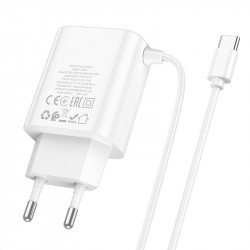 Адаптер мережевий Hoco Type-C Cable Courser dual-port charger C103A |2USB, 2.1A|