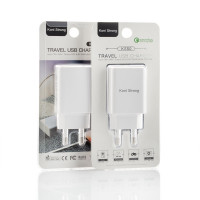 Адаптер мережевий KONI STRONG KS50 |QC3.0, 1USB, 3A|
