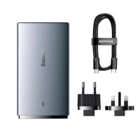 Адаптер мережевий Baseus Gan5 Pro Ultra - Slim Fast Charger C + U 65W (Overseas Edition) (CCGP150113)