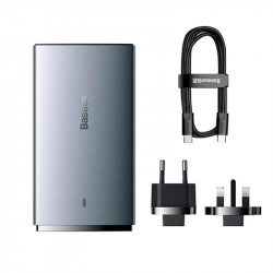 Адаптер мережевий Baseus Gan5 Pro Ultra - Slim Fast Charger C + U 65W (Overseas Edition) (CCGP150113)