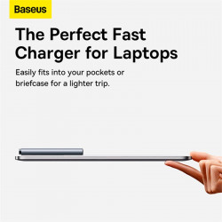 Адаптер мережевий Baseus Gan5 Pro Ultra - Slim Fast Charger C + U 65W (Overseas Edition) (CCGP150113)