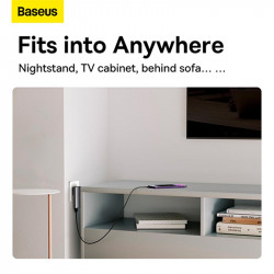 Адаптер мережевий Baseus Gan5 Pro Ultra - Slim Fast Charger C + U 65W (Overseas Edition) (CCGP150113)