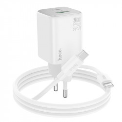 Адаптер мережевий Hoco Type-C to Type-C cable Almighty charger N41 |1USB/1Type-C, 20W/3A, PD/QC|