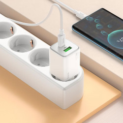 Адаптер мережевий Hoco Type-C to Type-C cable Almighty charger N41 |1USB/1Type-C, 20W/3A, PD/QC|