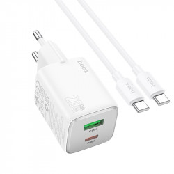 Адаптер мережевий Hoco Type-C to Type-C cable Almighty charger N41 |1USB/1Type-C, 20W/3A, PD/QC|