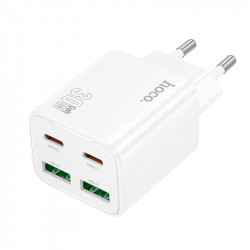 Адаптер мережевий HOCO Fundador four-port charger set N56 |2USB/2Type-C, 30W/3A, PD/QC|