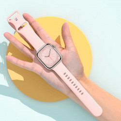 Ремінець HOCO iWatch WA15 Flexible series 8-character buckle solid color silicone strap (42/44/45 / 49mm)