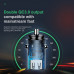 Адаптер автомобільний BASEUS Circular Plastic A + A PPS |2USB, 5A, QC 3.0| CCALL-YD02)