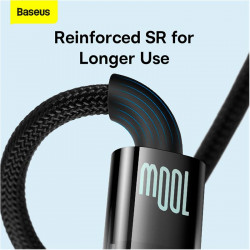 Кабель Baseus Explorer Series Auto Power-Off Fast Charging Data Cable USB To Type-C |100W/6A, 1m|