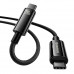 Кабель Baseus Tungsten Gold Fast Charging Data Cable Type-C to Type-C |240W, PD3.1, 1m|