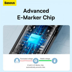 Кабель Baseus Tungsten Gold Fast Charging Data Cable Type-C to Type-C |240W, PD3.1, 1m|