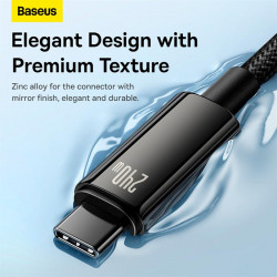 Кабель Baseus Tungsten Gold Fast Charging Data Cable Type-C to Type-C |240W, PD3.1, 1m|