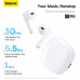 Навушники BASEUS CN Bowie WX5 True Wireless Earphones |BT5.3, 40/400mAh,ENC, 6.5h|