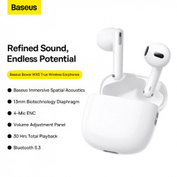 Навушники BASEUS CN Bowie WX5 True Wireless Earphones |BT5.3, 40/400mAh,ENC, 6.5h|