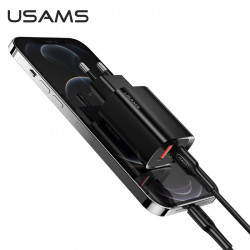 Адаптер мережевий USAMS T35 Fast Charger US-CC121 |1USB/1Type-C, 20W, PD3.0/QC|