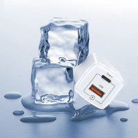 Адаптер мережевий USAMS T37 Super si Fast Charger US-CC128 |1USB/1Type-C, 20W, PD3.0/QC|