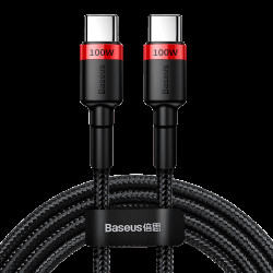 Кабель BASEUS Type-C to Type-C flash charging Cafule |2M, PD2.0 100W, (20V 5A)| (CATKLF-AL91)