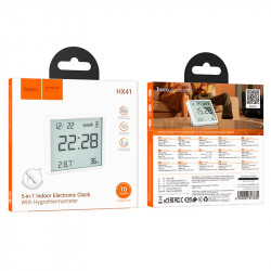 Термометр Hoco Indoor electronic clock with hygrothermometer HX41 |10 Months|
