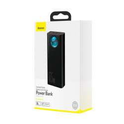 УМБ BASEUS Amblight Digital Display Quick Charge Power Bank 30000mAh |4USB/Type-C/Lightning, 65W/5A, PD/QC| (P10022400112-01)