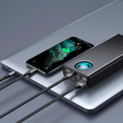 УМБ BASEUS Amblight Digital Display Quick Charge Power Bank 30000mAh |4USB/Type-C/Lightning, 65W/5A, PD/QC| (P10022400112-01)