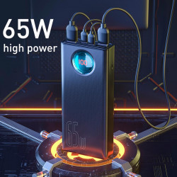 УМБ BASEUS Amblight Digital Display Quick Charge Power Bank 30000mAh |4USB/Type-C/Lightning, 65W/5A, PD/QC| (P10022400112-01)