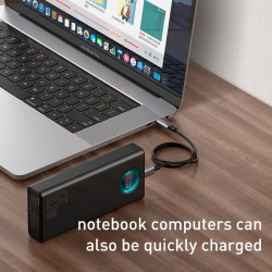 УМБ BASEUS Amblight Digital Display Quick Charge Power Bank 30000mAh |4USB/Type-C/Lightning, 65W/5A, PD/QC| (P10022400112-01)