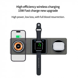 Зарядка Qi 3in1 Foldable Magnetic Wireless Charger XYJ X8 |Phone, Apple Watch, AirPods|